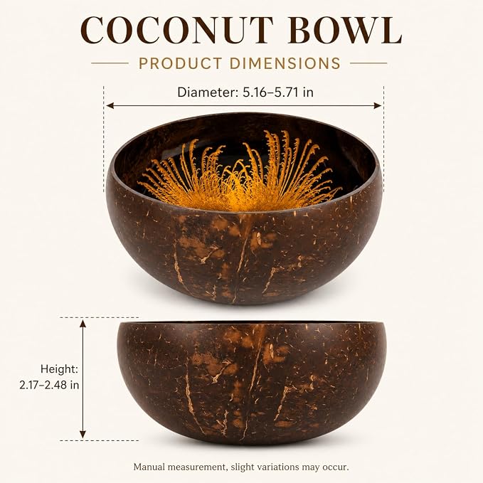 Natural Coconut Bowl Key Decorative - Image 2
