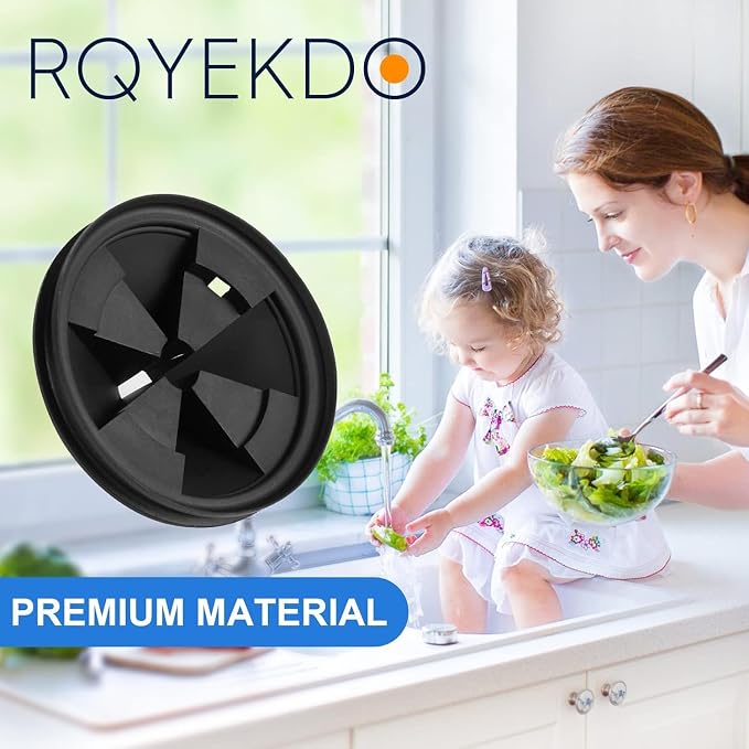 RQYEKDO 2-Pack Upgraded Garbage Disposal Splash Guard Baffle - Image 7