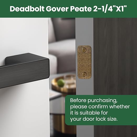 1" x 2-1/4" Door Hole Cover Plate, Stainless Steel Door Strike Filler Plate | 2 - Image 4