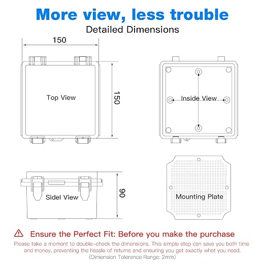 Junction Box Outdoor Waterproof Electrical Box IP67 ABS Project Enclosure | - Image 3