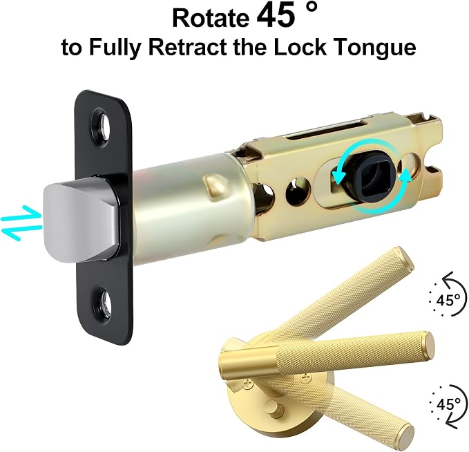 2 Pack Black Door Latch Replacement - Image 3