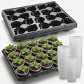 3 Inch Clear Nursery Pots 100 Pcs by RooTrimmer