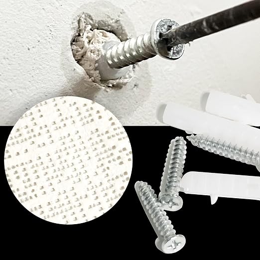 20 Packs Drywall Masonry Anchor Repair Kit Quick Fix Wall Anchors | Fits Loose - Image 2