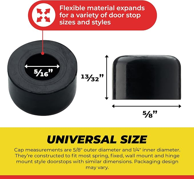 Premium Rubber Door Stop Stud Replacement Tips – Doorstopper Bumpers, Springe - Image 3