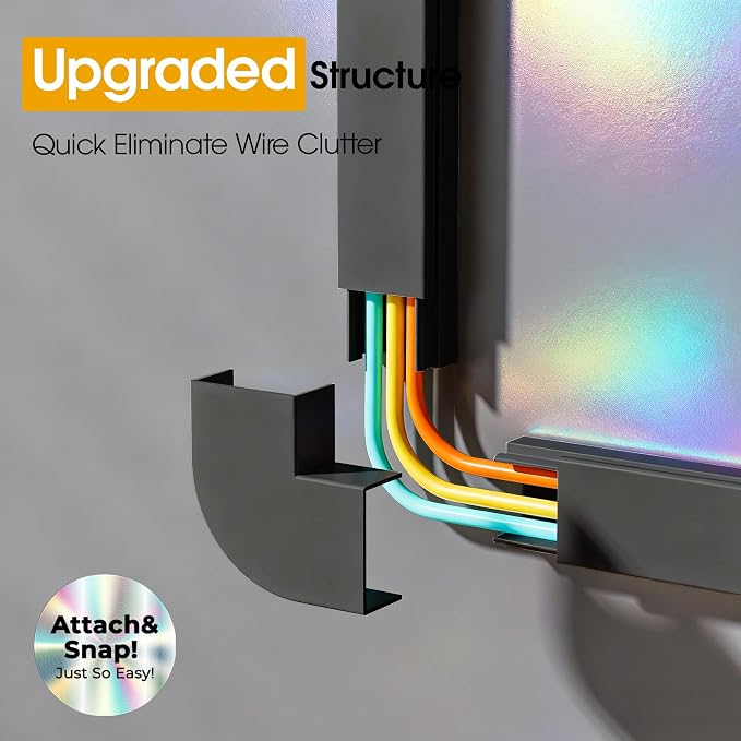 212.6in Cord Covers for 2-3 Wires on Wall, TV Cord Hider Wall, Easier Set-up - Image 4