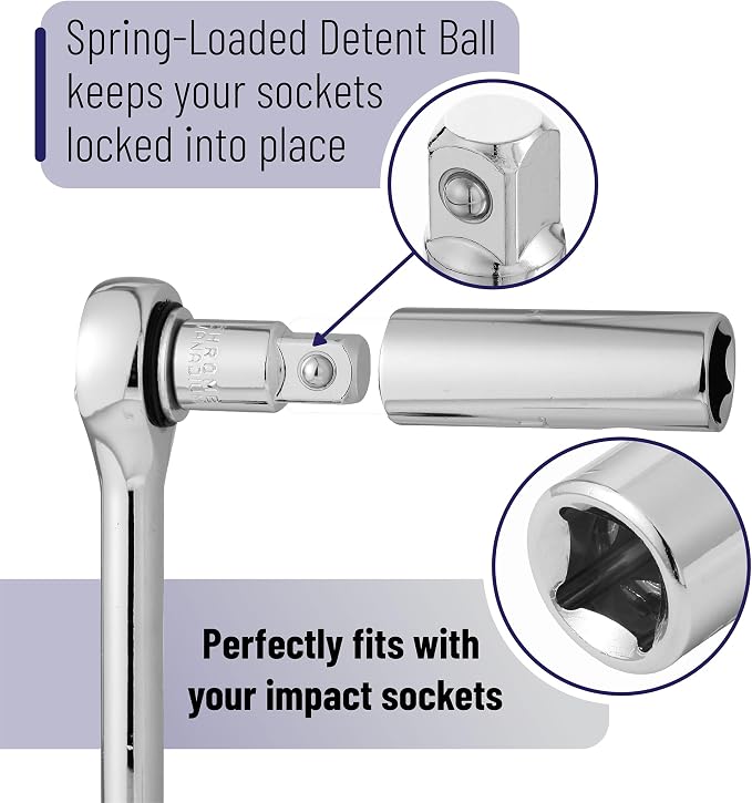 Bates Impact Socket Adapter and Reducer Set, 3/8 to 1/4 Socket Adapters - Image 4