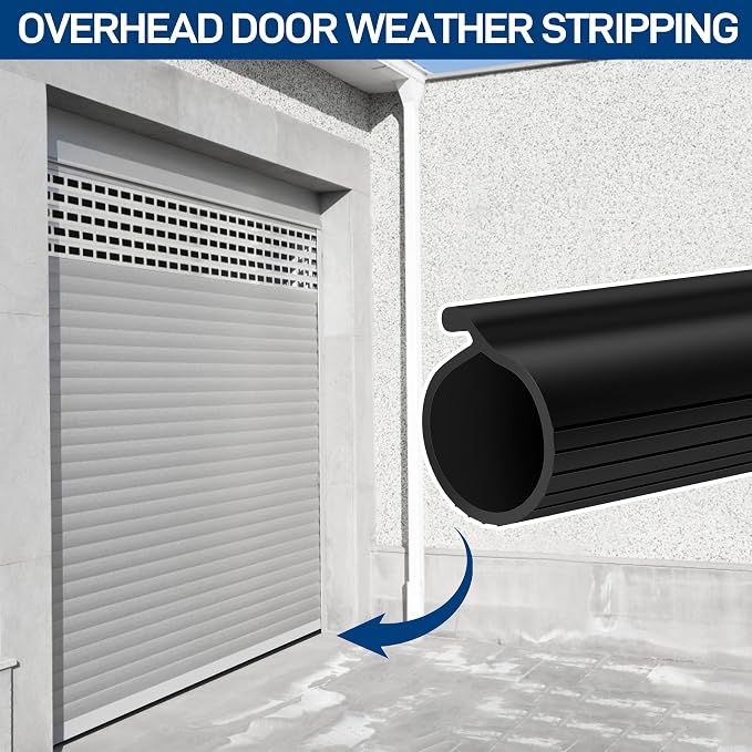 20 FT Garage Door Bottom Seal Rubber 0.19" P Bulb Bottom Garage Weather - Image 8