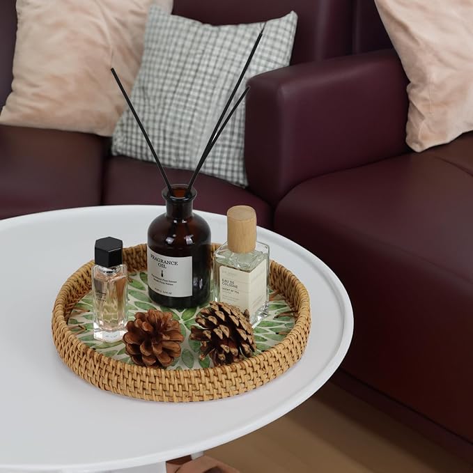 Round Rattan Serving Trays - Image 7