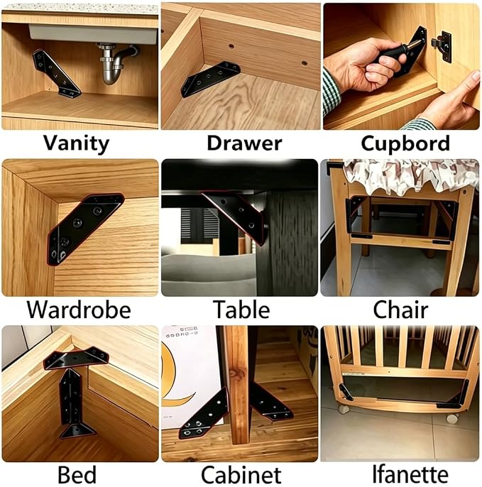 20PCS Corner Braces for Wood - Image 3