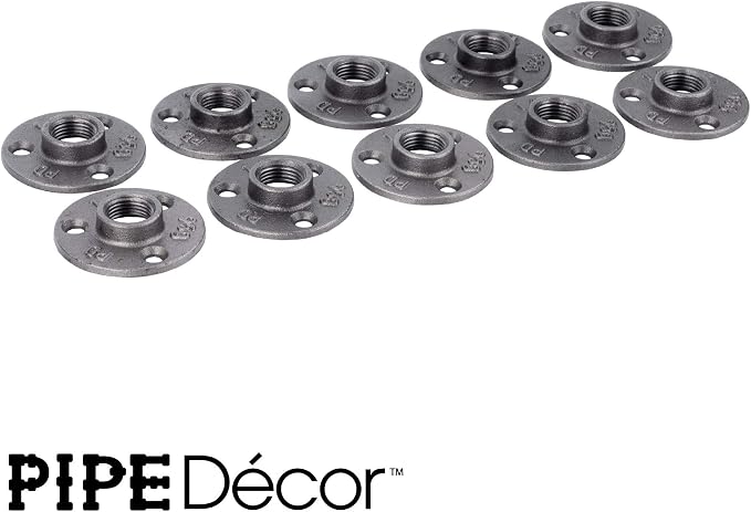 PIPE DECOR Mini Floor Flange Fitting, 3/4 Inch, and Standard 3/4 Inch Plumbing - Image 9