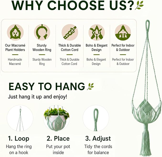 Shappy Boho Macrame Plant Hanger - Image 2
