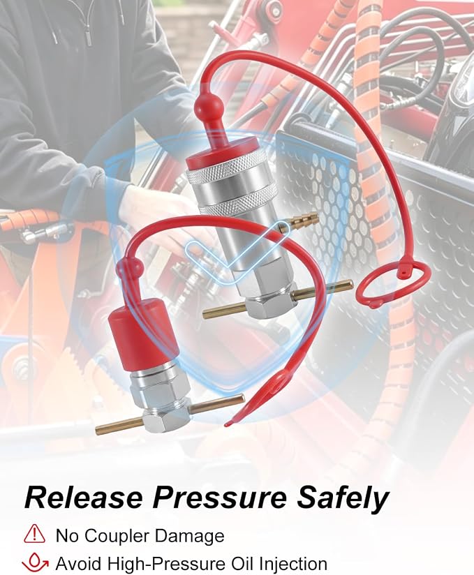 1/2" Hydraulic Quick Coupling Pressure Decompression Relief Release Tool | 1/2" - Image 4