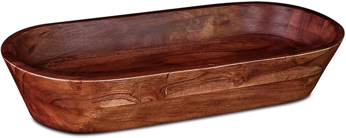 Wooden Dough Bowl by LuxeDesigns