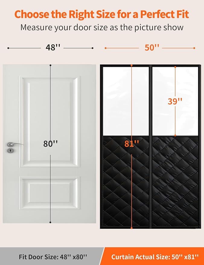 Magnetic Thermal Insulated Door Curtain - Image 2