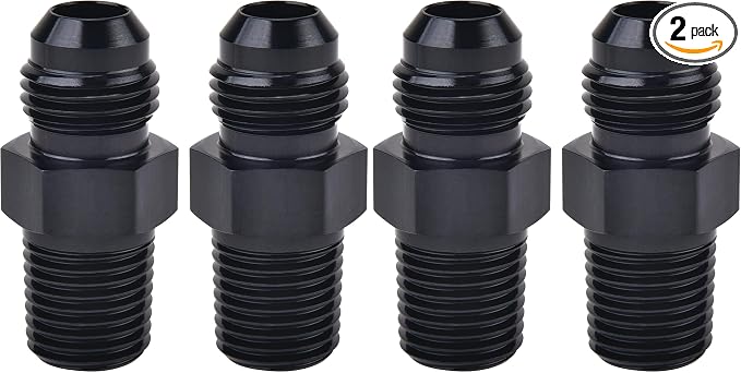 EVIL ENERGY 6AN Male Flare to 1/4" NPT Pipe Fitting Adapter Aluminum Straight by EVILENERGY
