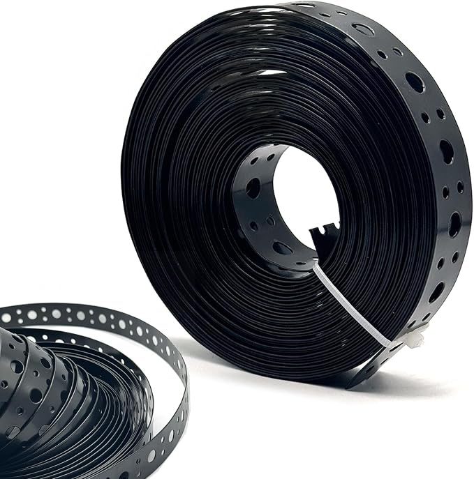 Black Metal Pipe Strap 1-Inch by xuyaomei