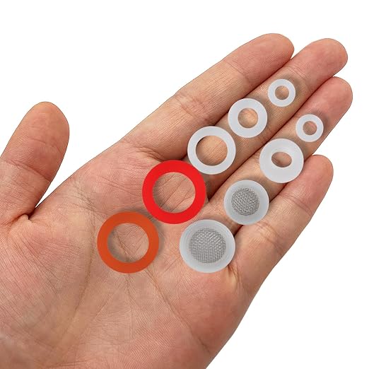 ZDBB 70 Pcs Plumbing Silicone Gasket Assortment Kit VMQ Silicone Washer - Image 7