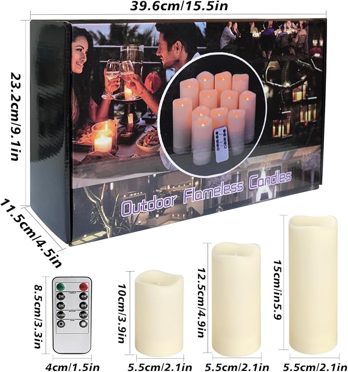 24-Pack LED Flameless Candles - Image 2