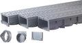 URA WATER - Model UA-100 - Drainage Trench Set - Channel Drain - Gray Plastic - by URAWATER