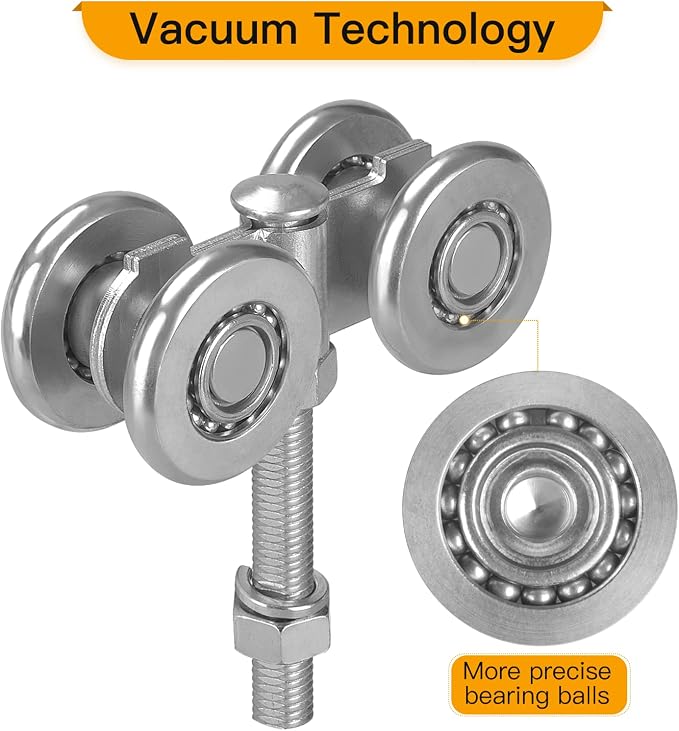 Sliding Barn Door Rollers, Silent Trolley Wheels - Image 2