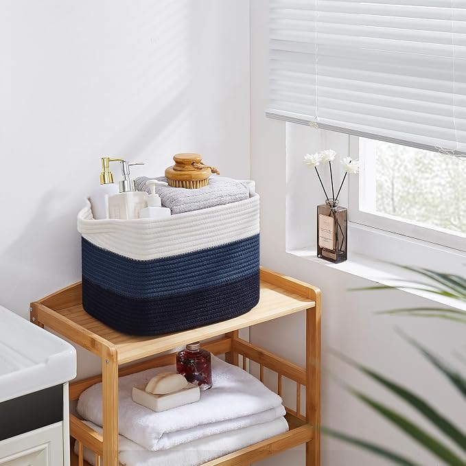 OIASKET Storage Basket for Organizing, Woven Baskets for Storage, Rectangle - Image 7