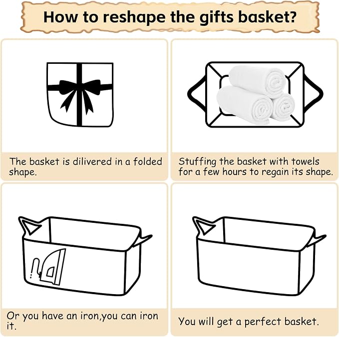 OIAHOMY 19L Woven Basket, Gift Basket Empty - Image 7
