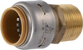 SharkBite Max 3/4 Inch MNPT Adapter, Push to Connect Brass Plumbing Fitting by SharkBite