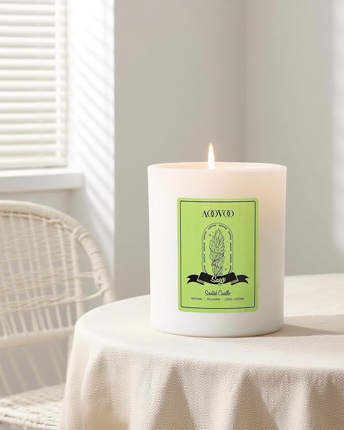 AOOVOO Sage Scented Candles for Women - Image 5