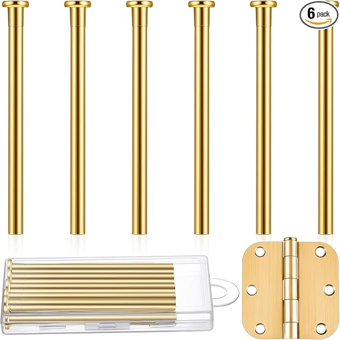 Ferraycle 6 Pack Hinge Pins for Doors 3.5 Inches Hinge Pin Oil Rubbed Bronze by Ferraycle