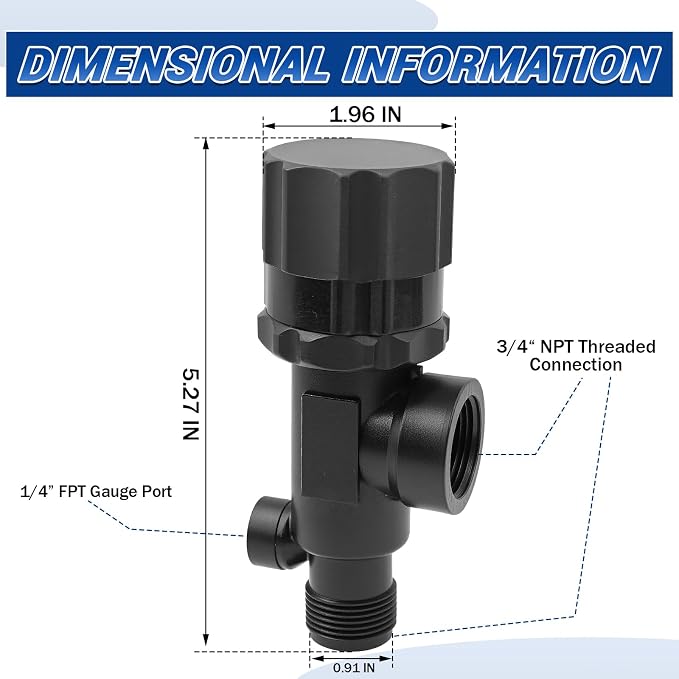 23120-3/4-PP Adjustable Pressure Relief Valve - Image 6
