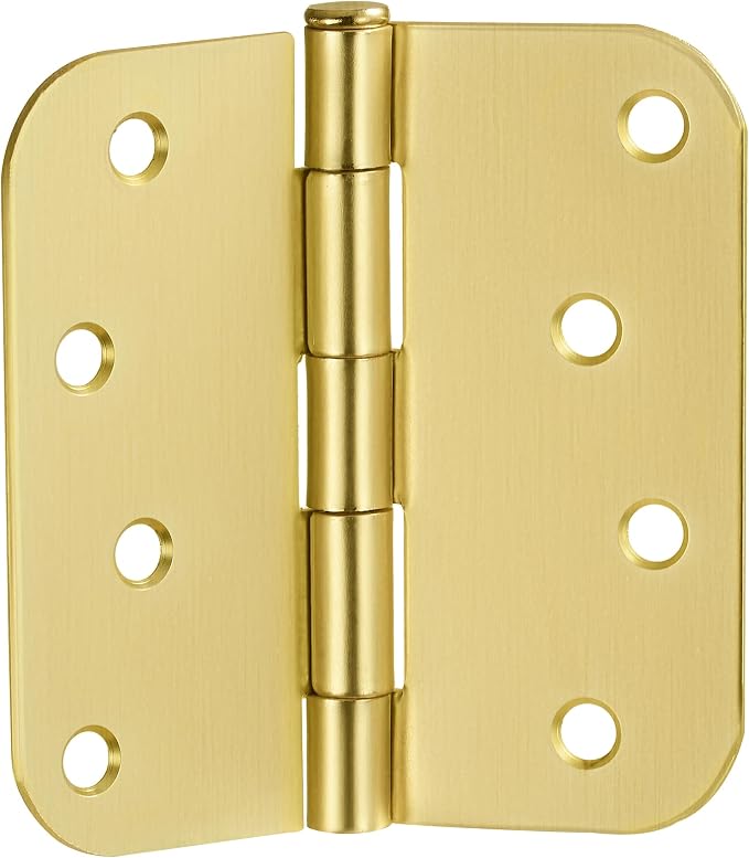 Design House Interior Door Hinge, Satin Brass | 5/8" Radius, Traditional - Image 4