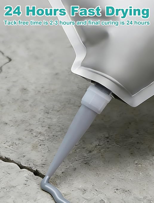 E-SDS Concrete Crack Filler Self-Leveling, 4.4LB Cement Repair Sealant | - Image 2