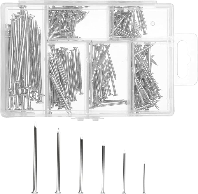 Hardware Nails Assortment Kit Wall Nails 4 Sizes Small Nails by Unknown