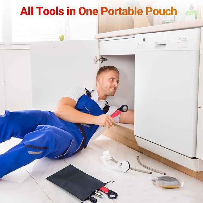 Preciva 9PCS Angle Stop Wrench Kit, 2-in-1 Faucet Wrench - Image 8