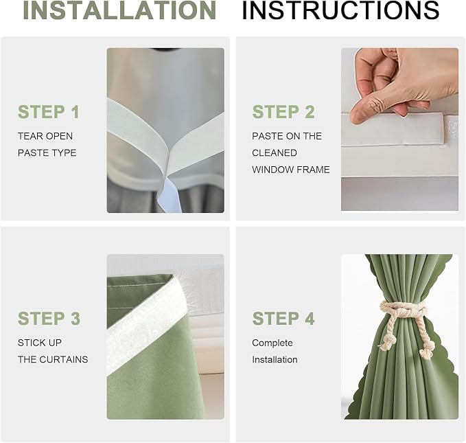 Magic Tape Stick on Curtains - Image 2