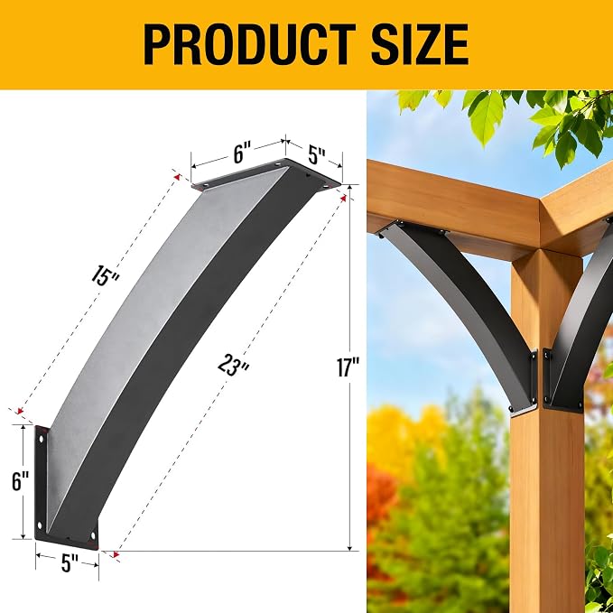 Heavy Duty 4" x 4" 45 Degree Angle Support Bracket, Log Cabins and Other Wood - Image 2