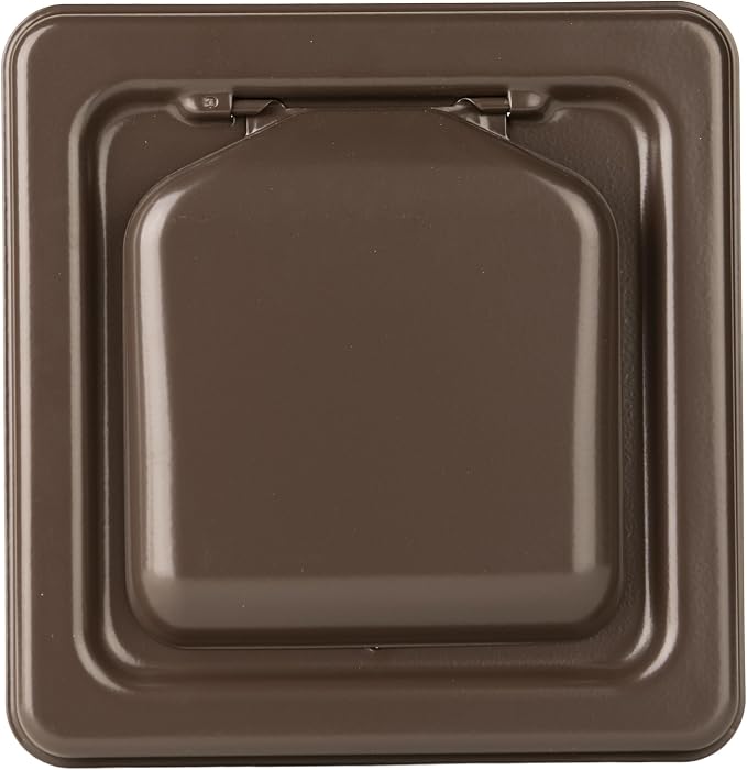 NO-PEST VENT Dual Door Dryer Vent Cover 4 Inch Outdoor, Made in USA, Highest by No-PestVent