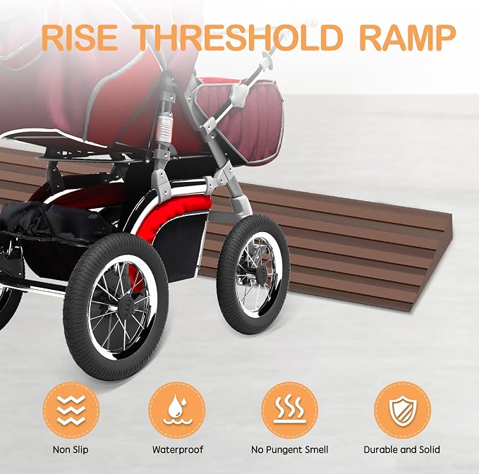Threshold Ramps for Doorways Self-Adhesive Rubber Threshold Strip | Rubber - Image 3