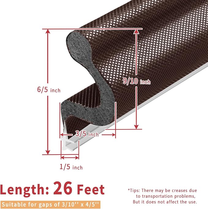 26 Feet Long Reach Door Weather Stripping Door Seal Strip, New Upgraded - Image 6