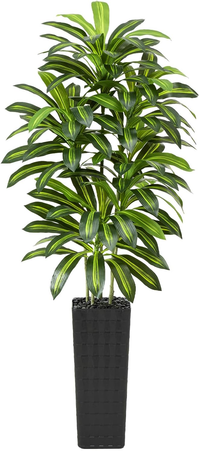 Artificial Dracaena Tree Indoor, 7FT Tall Fake Floor Plants by TXABL