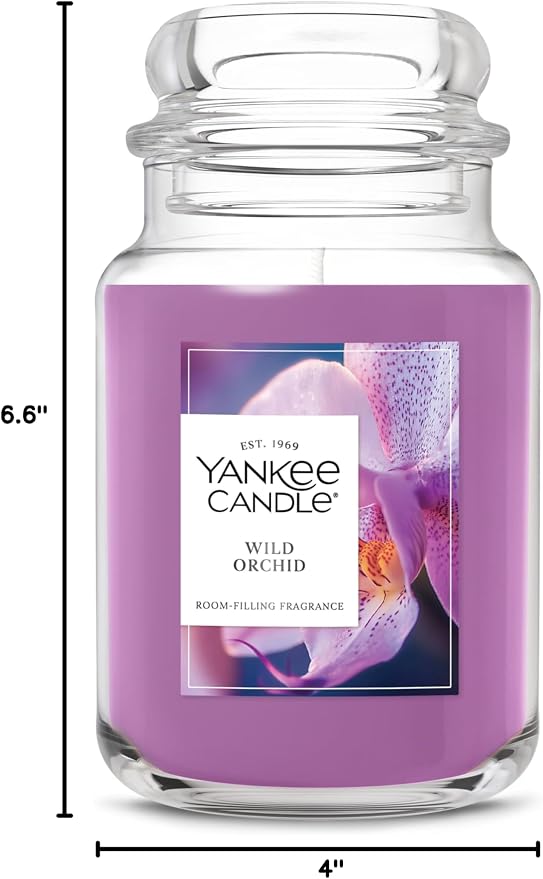 Yankee Candle Wild Orchid Scented Candle, 22oz Large Jar - Image 9
