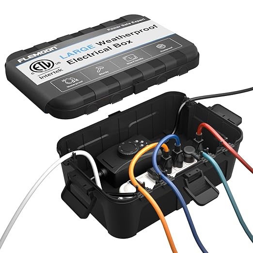 Large Outdoor Electrical Box Waterproof, by FLEMOON