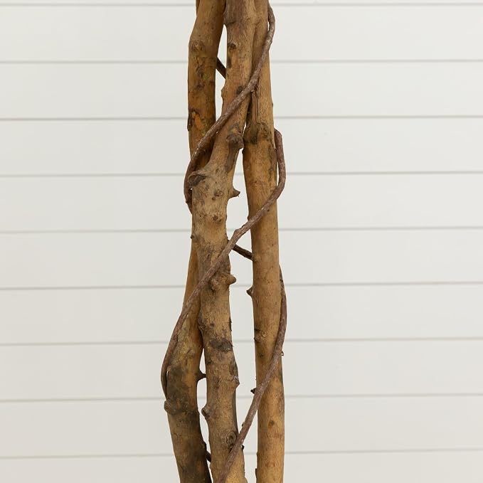 Nearly Natural 6 ft. Triple Trunk Ficus Artificial Tree - Image 4