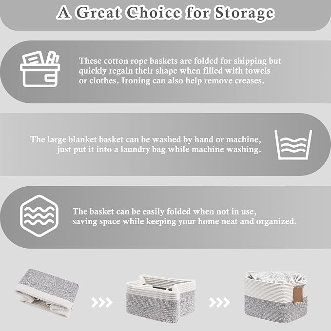 Goodpick Woven Rope Storage Basket - Image 7