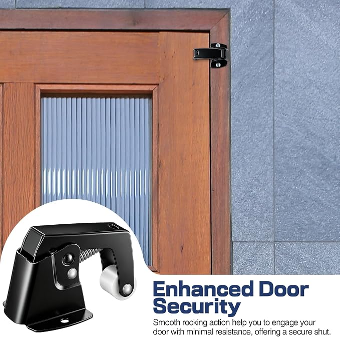 Dreyoo 2 Pack Screen and Storm Door Catch, 1-3/4 x 1-5/8 in, Zinc Plated - Image 6
