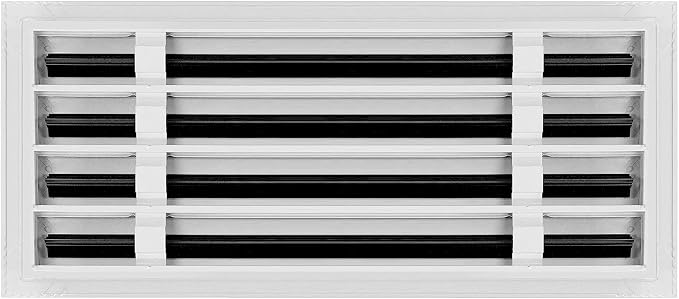 BUILDMART - 18x8 White Modern AC Vent Cover - Decorative Air Vent - Standard - Image 2