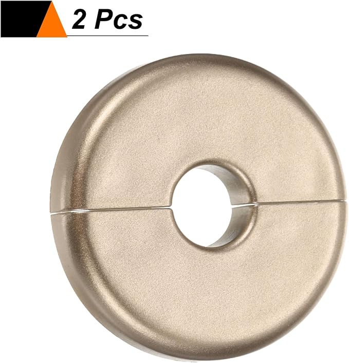 HARFINGTON 2pcs Wall Split Flange 11mm/0.4" Self-Adhesive Plumbing Cover Plates - Image 3