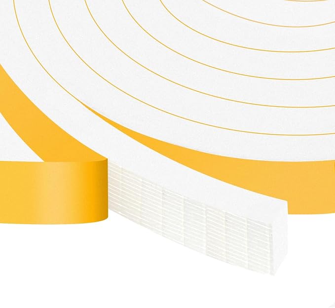 Foam Tape Insulation, Strong Adhesive, Weatherproof, 3/4x3/8in | Blocks Drafts by Trisiki