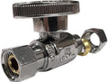 EZ-Fluid 3/8" O.D Female Compression x 3/8" O.D Male Comp. Brass Quarter Turn by EZ-FLUIDPlumbingProducts