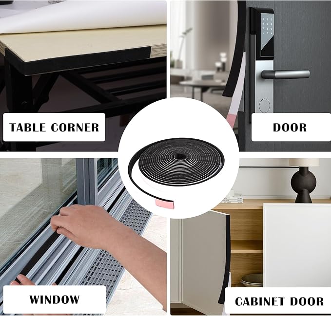2" Wide x 1/8" Thick Closed Cell Weather Stripping, Sponge Rubber Foam Tape - Image 7